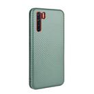 For OPPO A91 / F15 Reno3(Southeast Asia Version) Carbon Fiber Texture Horizontal Flip TPU + PC + PU Leather Case with Card Slot(Green) - 3