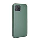 For OPPO A92s Carbon Fiber Texture Horizontal Flip TPU + PC + PU Leather Case with Card Slot(Green) - 3