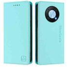 For Huawei Enjoy 50 Pro / nova Y90 RC01 Dual-Folded Magnetic Suction RFID Leather Phone Case(Mint Green) - 2