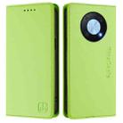 For Huawei Enjoy 50 Pro / nova Y90 RC01 Dual-Folded Magnetic Suction RFID Leather Phone Case(Grass Green) - 2