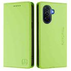 For Huawei Enjoy 50 / nova Y70 Plus RC01 Dual-Folded Magnetic Suction RFID Leather Phone Case(Grass Green) - 2