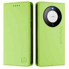 For Huawei Mate 60 Pro / Mate 60 Pro+ RC01 Dual-Folded Magnetic Suction RFID Leather Phone Case(Grass Green) - 2