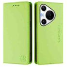 For Huawei Pura 70 Pro / Pura 70 Pro+ RC01 Dual-Folded Magnetic Suction RFID Leather Phone Case(Grass Green) - 2