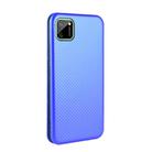 For OPPO Realme C11 Carbon Fiber Texture Horizontal Flip TPU + PC + PU Leather Case with Card Slot(Blue) - 3