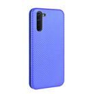 For OPPO Reno3 A(Japanese Version) Carbon Fiber Texture Horizontal Flip TPU + PC + PU Leather Case with Card Slot(Blue) - 3