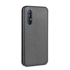 For OPPO Reno3 Pro 5G / Find X2 Neo Carbon Fiber Texture Horizontal Flip TPU + PC + PU Leather Case with Card Slot(Black) - 3