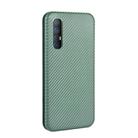 For OPPO Reno3 Pro 5G / Find X2 Neo Carbon Fiber Texture Horizontal Flip TPU + PC + PU Leather Case with Card Slot(Green) - 3