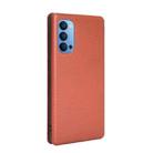 For OPPO Reno4 5G Carbon Fiber Texture Horizontal Flip TPU + PC + PU Leather Case with Card Slot(Brown) - 3