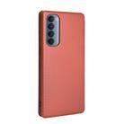 For OPPO Reno4 Pro 4G Carbon Fiber Texture Horizontal Flip TPU + PC + PU Leather Case with Card Slot(Brown) - 3