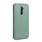 For OPPO Rnoe Ace Carbon Fiber Texture Horizontal Flip TPU + PC + PU Leather Case with Card Slot(Green) - 3