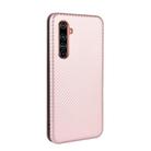 For OPPO Realme X50 Pro / X50 Pro 5G Carbon Fiber Texture Horizontal Flip TPU + PC + PU Leather Case with Card Slot(Pink) - 3