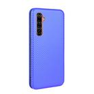 For OPPO Realme X50 Pro / X50 Pro 5G Carbon Fiber Texture Horizontal Flip TPU + PC + PU Leather Case with Card Slot(Blue) - 3