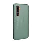 For OPPO Realme X50 Pro / X50 Pro 5G Carbon Fiber Texture Horizontal Flip TPU + PC + PU Leather Case with Card Slot(Green) - 3