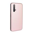 For OPPO Realme X50 / X50 5G Carbon Fiber Texture Horizontal Flip TPU + PC + PU Leather Case with Card Slot(Pink) - 2