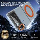 For Samsung Galaxy Z Flip3 5G lce Folding Series MagSafe Integrated Clear PC Phone Case(Orange) - 3