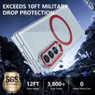 For Samsung Galaxy Z Fold3 5G lce Folding Series MagSafe Integrated Clear PC Phone Case(Red) - 3