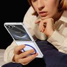 For Samsung Galaxy Z Flip7 5G lce Folding Series MagSafe Integrated Clear PC Phone Case(Royal Blue) - 2