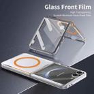 For Samsung Galaxy Z Flip7 5G lce Folding Series MagSafe Integrated Clear PC Phone Case(Orange) - 3