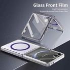 For Samsung Galaxy Z Flip7 5G lce Folding Series MagSafe Integrated Clear PC Phone Case(Purple) - 3