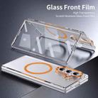 For Samsung Galaxy Z Fold7 5G lce Folding Series MagSafe Integrated Clear PC Phone Case(Orange) - 2