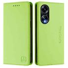 For OPPO A98 5G / F23 5G India RC01 Dual-Folded Magnetic Suction RFID Leather Phone Case(Grass Green) - 2