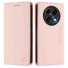 For OPPO A2 Pro 5G / F27 Pro 5G RC01 Dual-Folded Magnetic Suction RFID Leather Phone Case(Pink) - 2