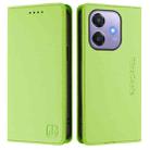 For OPPO A3x 5G / 4G / A3 5G / 4G RC01 Dual-Folded Magnetic Suction RFID Leather Phone Case(Grass Green) - 2