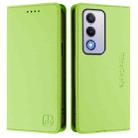 For OPPO A80 5G EU / K12x 5G RC01 Dual-Folded Magnetic Suction RFID Leather Phone Case(Grass Green) - 2