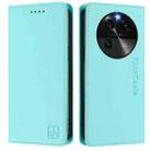 For OPPO Find X6 RC01 Dual-Folded Magnetic Suction RFID Leather Phone Case(Mint Green) - 2