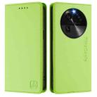 For OPPO Find X6 RC01 Dual-Folded Magnetic Suction RFID Leather Phone Case(Grass Green) - 2