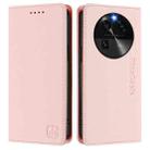 For OPPO Find X6 RC01 Dual-Folded Magnetic Suction RFID Leather Phone Case(Pink) - 2