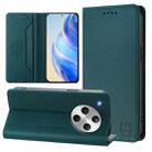For OPPO Find X8 RC01 Dual-Folded Magnetic Suction RFID Leather Phone Case(Dark Green) - 1
