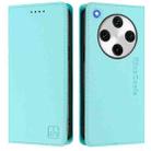 For OPPO Find X8 Pro RC01 Dual-Folded Magnetic Suction RFID Leather Phone Case(Mint Green) - 2
