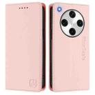 For OPPO Find X8 Pro RC01 Dual-Folded Magnetic Suction RFID Leather Phone Case(Pink) - 2