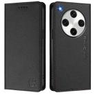 For OPPO Find X8 Pro RC01 Dual-Folded Magnetic Suction RFID Leather Phone Case(Black) - 2