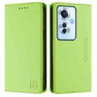 For OPPO Reno11 F 5G Global RC01 Dual-Folded Magnetic Suction RFID Leather Phone Case(Grass Green) - 2