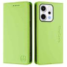 For OPPO Reno14 5G Global RC01 Dual-Folded Magnetic Suction RFID Leather Phone Case(Grass Green) - 2