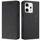 For OPPO Reno14 Pro 5G Global RC01 Dual-Folded Magnetic Suction RFID Leather Phone Case(Black) - 2