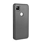 For Google Pixel 4a Carbon Fiber Texture Horizontal Flip TPU + PC + PU Leather Case with Card Slot(Black) - 3