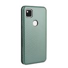 For Google Pixel 4a Carbon Fiber Texture Horizontal Flip TPU + PC + PU Leather Case with Card Slot(Green) - 3