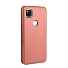 For Google Pixel 4a Carbon Fiber Texture Horizontal Flip TPU + PC + PU Leather Case with Card Slot(Brown) - 3
