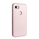 For Google Pixel 3 XL Carbon Fiber Texture Horizontal Flip TPU + PC + PU Leather Case with Card Slot(Pink) - 3