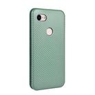 For Google Pixel 3 XL Carbon Fiber Texture Horizontal Flip TPU + PC + PU Leather Case with Card Slot(Green) - 3