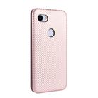For Google Pixel 3a XL Carbon Fiber Texture Horizontal Flip TPU + PC + PU Leather Case with Card Slot(Pink) - 3