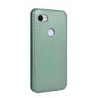 For Google Pixel 3a XL Carbon Fiber Texture Horizontal Flip TPU + PC + PU Leather Case with Card Slot(Green) - 3