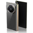 For Huawei Mate XT Ultimate Design lce Folding Series Integrated Clear PC Phone Case(Black) - 1