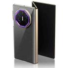 For Huawei Mate XT Ultimate Design lce Folding Series Integrated Clear PC Phone Case(Purple) - 1