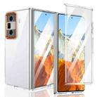 For Honor Magic Vs3 lce Folding Series Integrated Clear PC Phone Case(Orange) - 1