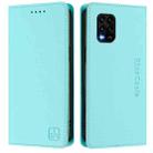 For Xiaomi Mi 10 Lite RC01 Dual-Folded Magnetic Suction RFID Leather Phone Case(Mint Green) - 2