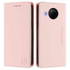 For Xiaomi Mi 10T Lite 5G RC01 Dual-Folded Magnetic Suction RFID Leather Phone Case(Pink) - 2